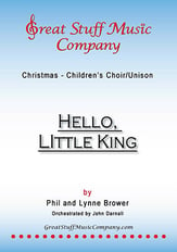 Hello Little King Unison choral sheet music cover